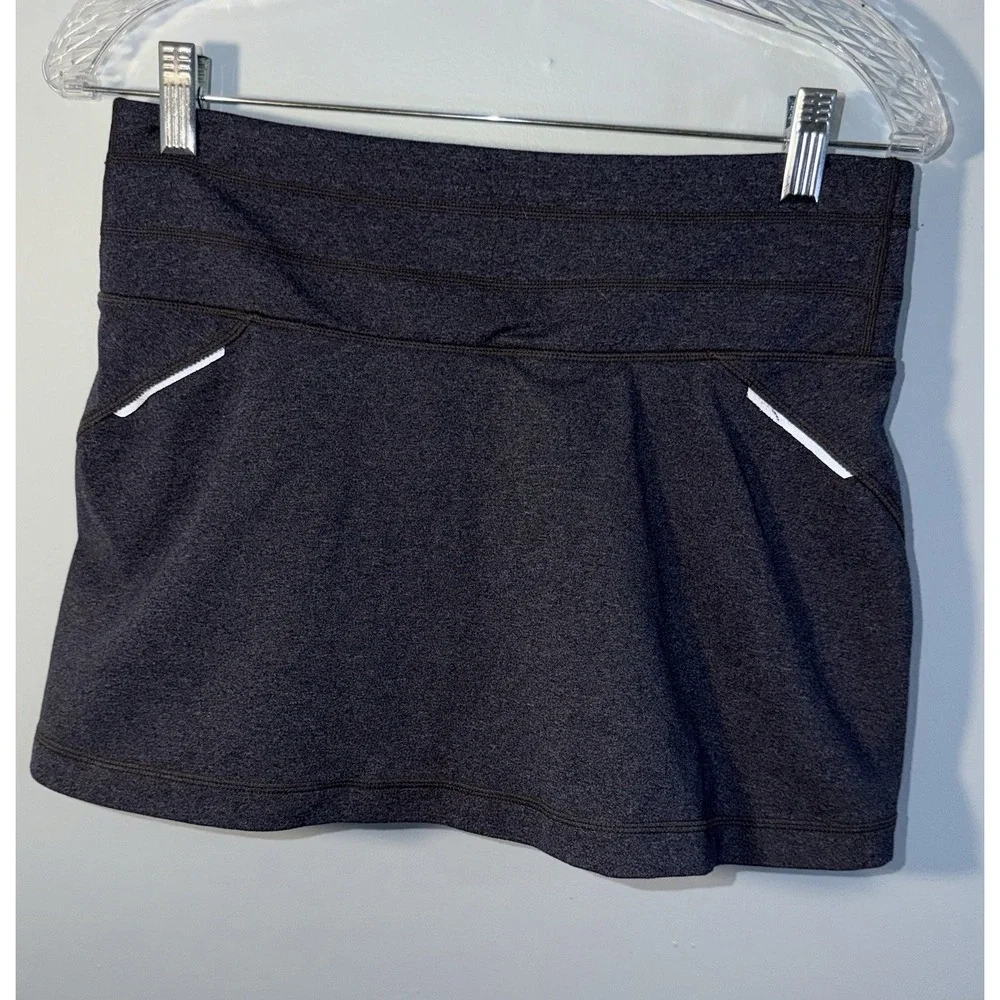 ATHLETA Women's Skort Shorts Relay Grip Skirt Activewear Tennis Golf Gray Size S